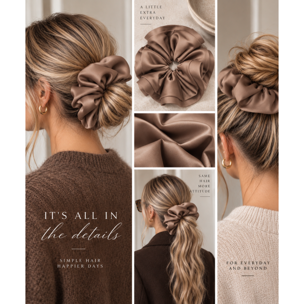 ISAKO MARIE SCRUNCHIE BROWN