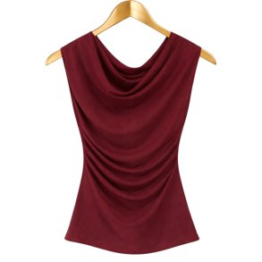 ISAKO WATERFALL TOP BORDEAUX
