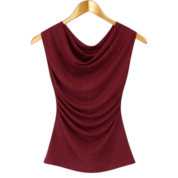 ISAKO WATERFALL TOP BORDEAUX