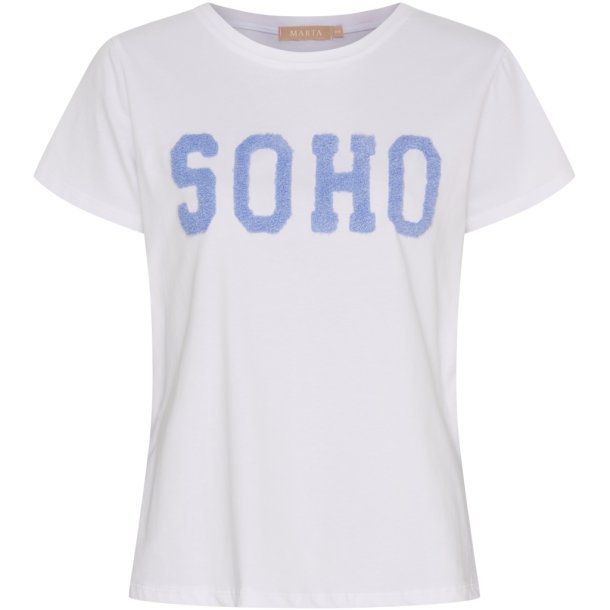 MARTA MDCHERDIS TEE WHITE/SKY