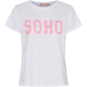 MARTA MDCHERDIS TEE WHITE/BABY PINK 
