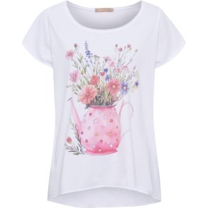 MARTA DU CHATEAU FLOWER POT TEE ROSA