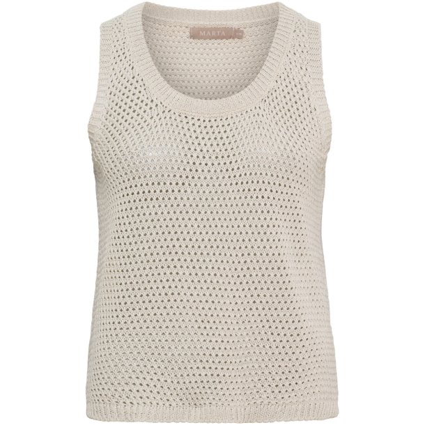 MARTA MDCNAYLA KNIT TOP BEIGE