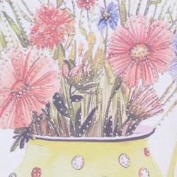 MARTA DU CHATEAU FLOWER POT TEE YELLOW