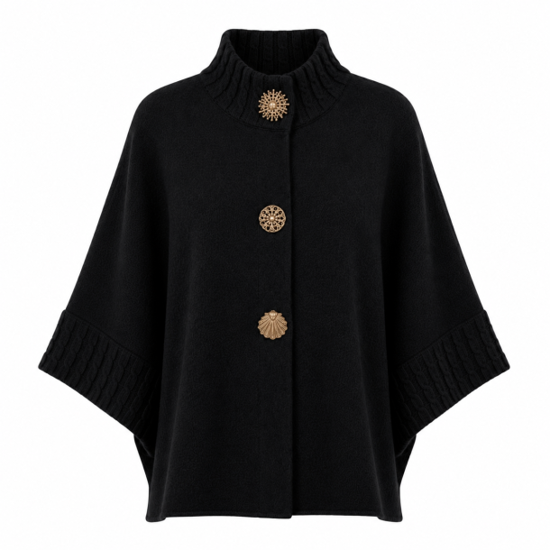 ISAKO VIOLA CARDIGAN BLACK