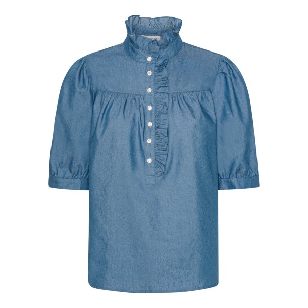 CONTINUE ARIANA BLOUSE BLUE
