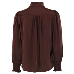 CONTINUE MOE SATIN BLOUSE BORDAUX