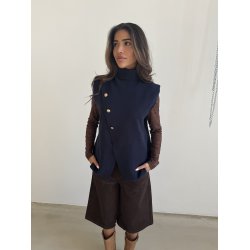 CONTINUE LOLA VEST NAVY BLUE