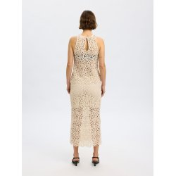 SELECTED FEMME SLFALIMA CROCHET TOP SANDSHELL