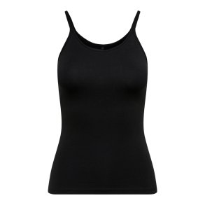 ONLY ONLLOVE STRAP SINGLET TOP BLACK