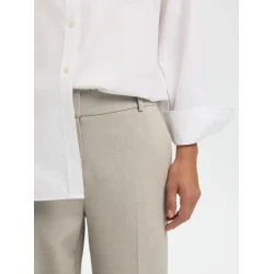 SELECTED FEMME SLWRITA WIDE PANT ISLAND FOSSIL