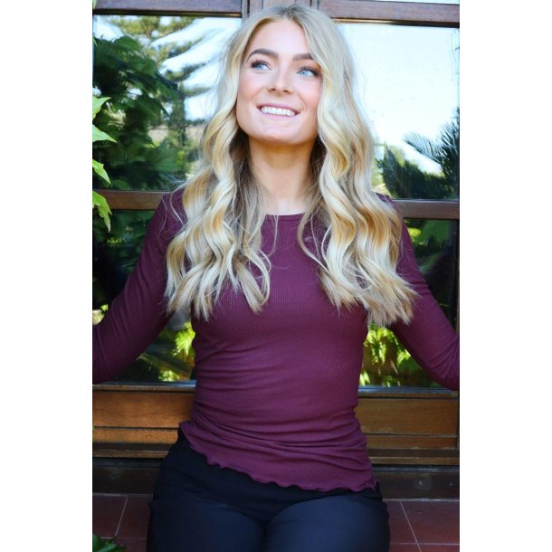 LIBERT ESSENTIEL NATALIA BLOUSE BORDEAUX