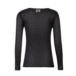 LIBERT ESSENTIEL ISA LACE BLOUSE HEART BLACK