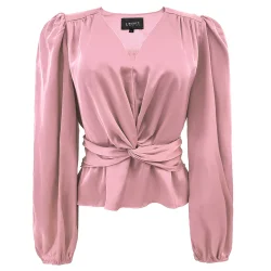 LIBERT� ESSENTIEL TIKI TWIST BLOUSE ROSE