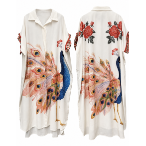 ISAKO SALENTO DRESS PEACOCK
