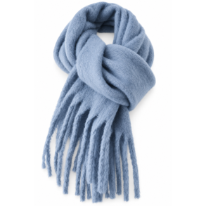 ISAKO LINEA SCARF LIGHT BLUE