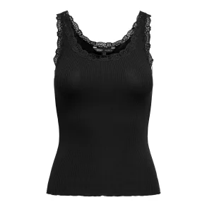 ONLY ONLSARA SHARAI LACE TOP BLACK