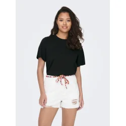 JACQUELINE de YONG JDYPISA T-SHIRT BLACK 