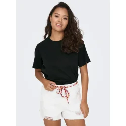 JACQUELINE de YONG JDYPISA T-SHIRT BLACK 