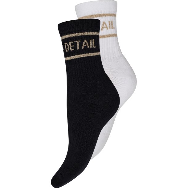 HYPE THE DETAIL SOCKS 2 PK. BLACK/WHITE