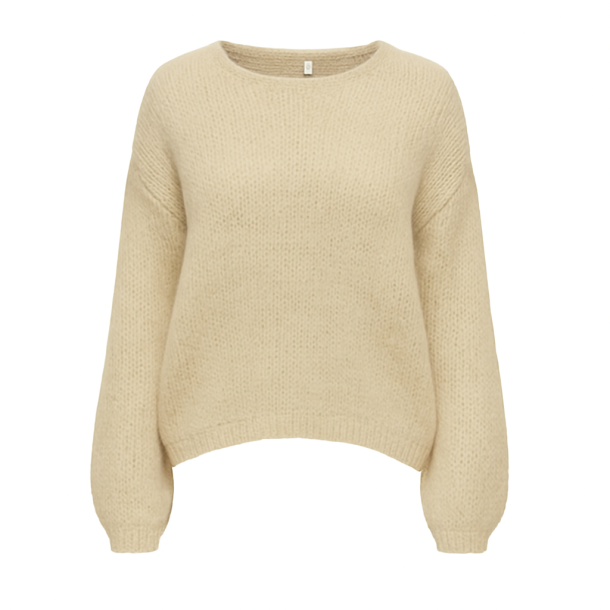 ONLY ONLNORDIC O-NECK KNIT HUMUS