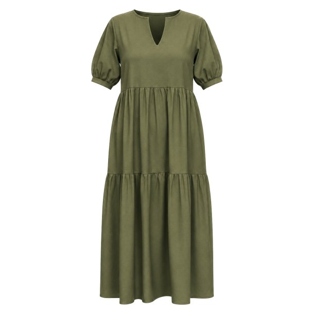 SOMMERSTEDT MARINA LONG DRESS ARMY 
