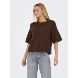 ONLY ONLAZU RAGLAN KNIT BROWN