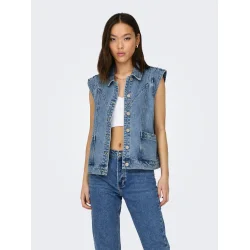 ONLY ONLKENNEDY WAISTCOAT DNM M.BLUE