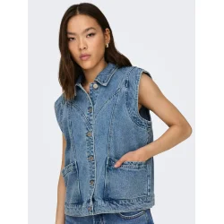 ONLY ONLKENNEDY WAISTCOAT DNM M.BLUE