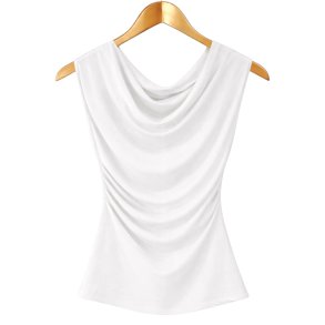 ISAKO WATERFALL TOP WHITE