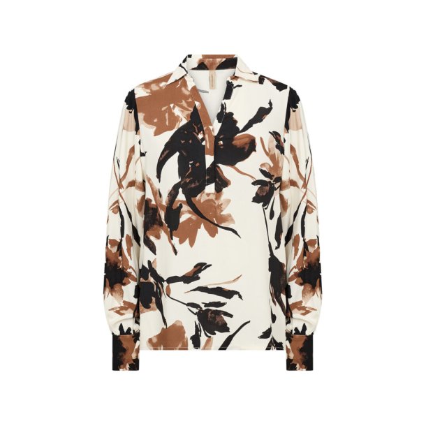 SOYA CONCEPT SC-BENE 2 BLOUSE BROWN 