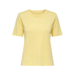 ONLY ONLHAPPY O-NECK TEE YELLOW