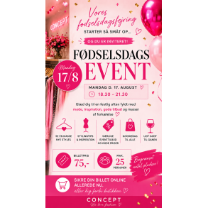 CONCEPT F�DSELSDAGS EVENT 17. AUGUST