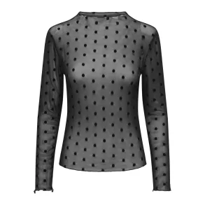 ONLY ONLJULIET MOCKNECK TOP BLACK