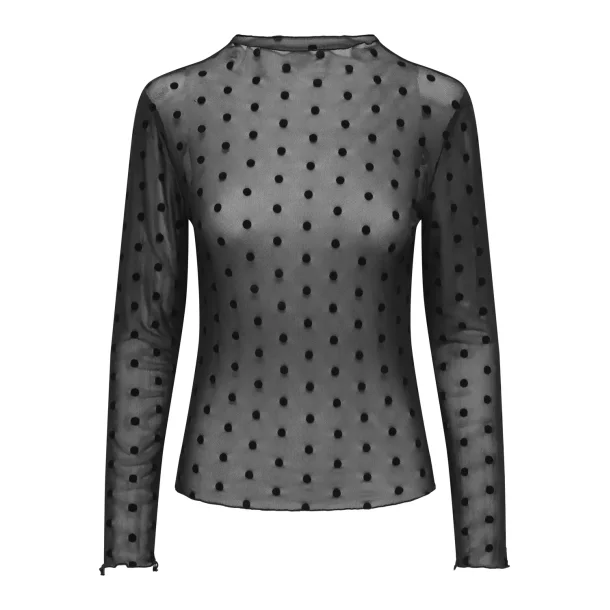 ONLY ONLJULIET MOCKNECK TOP BLACK