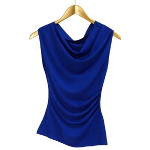 ISAKO WATERFALL TOP STRONG BLUE