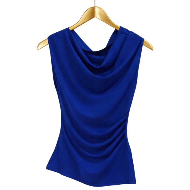 ISAKO WATERFALL TOP STRONG BLUE