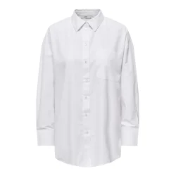 JACQUELINE de YONG JDYALEX OVERSIZE SHIRT WHITE