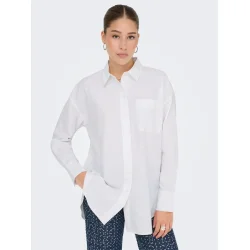 JACQUELINE de YONG JDYALEX OVERSIZE SHIRT WHITE