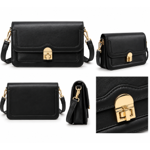 ISAKO LOVRE CROSSBODY BAG BLACK