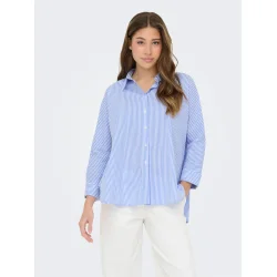 ONLY ONLGRACE BERSA SHIRT BLUE