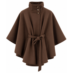ISAKO PARIS STYLE CAPE BROWN