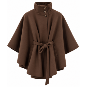 ISAKO PARIS STYLE CAPE BROWN