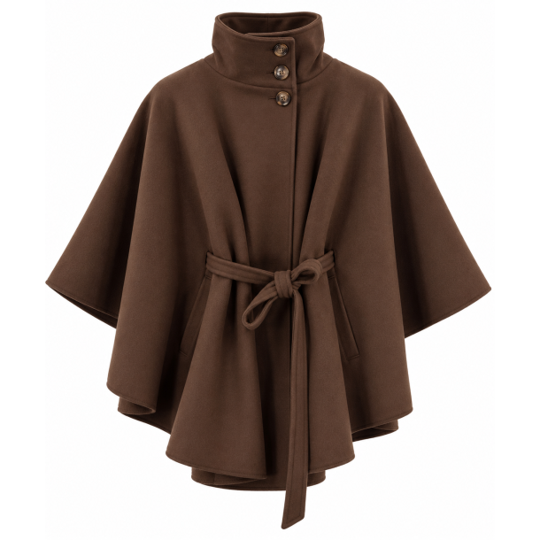 ISAKO PARIS STYLE CAPE BROWN
