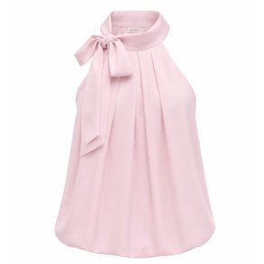ISAKO ANNA HALTERNECK PLAIN ROSE