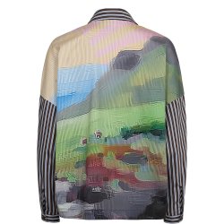 N�MPH NUHIGHLAND BOXY SHIRT CALLA GREEN