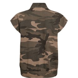 N�MPH NUCAMERON VEST BLOUSE FOREST NIGHT