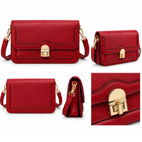 ISAKO LOVRE CROSSBODY BAG RED