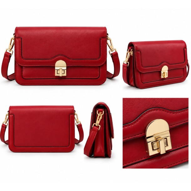 ISAKO LOVRE CROSSBODY BAG RED