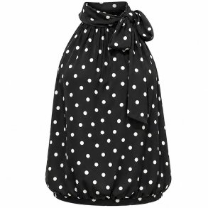 ISAKO ANNA HALTERNECK BLACK/WHITE DOT